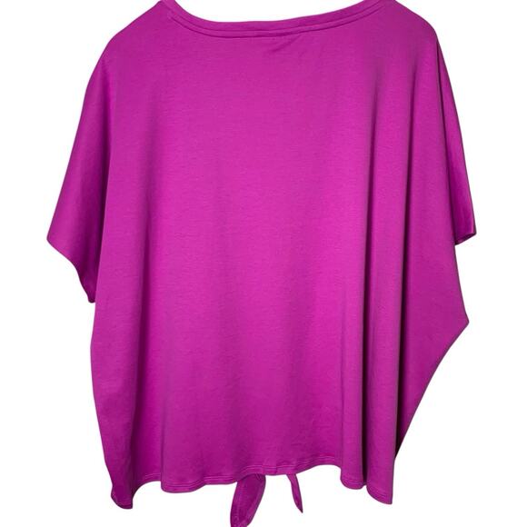 Chico's Top Women's Size 3 (XL) Tie Front Kalmia Dolman Sleeve Fun Tropical NWT - Picture 2 of 7